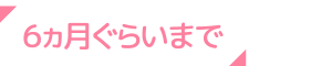 ６ヵ月ぐらいまで