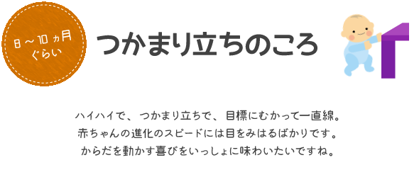 つかまり立ちのころ